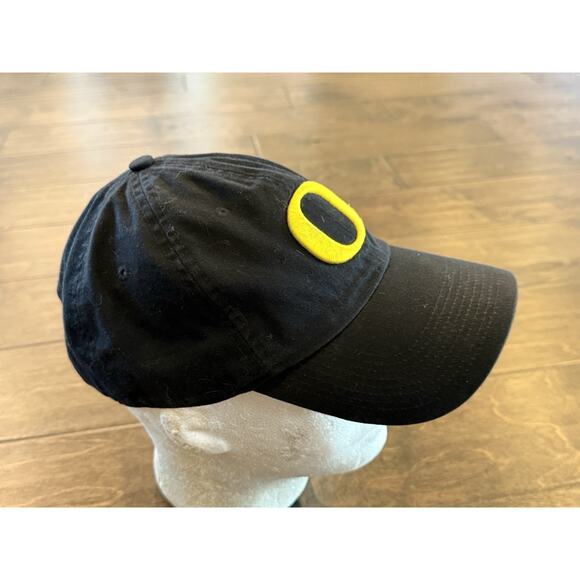 Nike Heritage86 Mens Black Dri Fit Oregon Ducks StrapBack Hat Classic Dad Cap - Picture 4 of 8